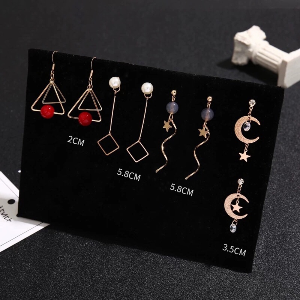 4 pairs/ selected drop earring set